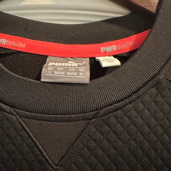 Puma Golf Black Quilted Pullover - Picture 2 of 5